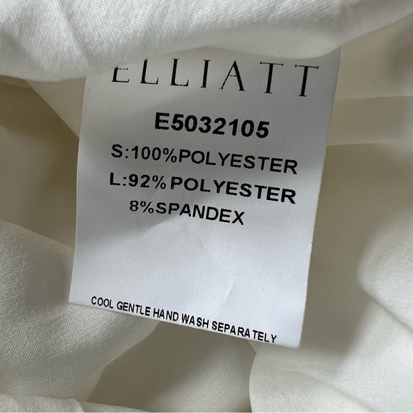 New! Elliatt Cassini one shoulder draped ruched dress what te nwt 13501 - Picture 10 of 14